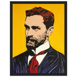 Framed art print of Roger Casement by Irish artist Ó Maoláin. This detailed piece honors Casement's legacy in human rights and Irish nationalism, blending history and art. Perfect for decor and reflection, celebrating Irish heritage and advocacy.