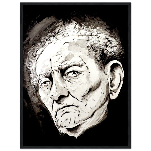 Capture the essence of Brian Friel's brilliance with our framed art print by Irish artist Ó Maoláin. Celebrate the renowned playwright's legacy in your space with this exquisite masterpiece.