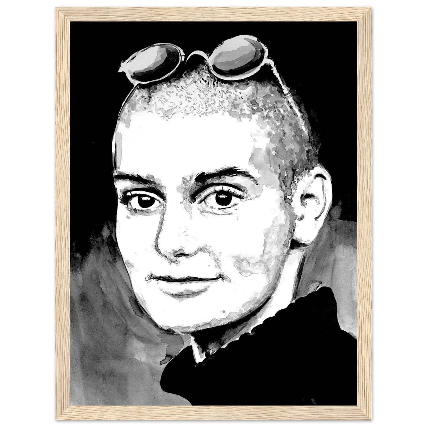 Celebrate the enigmatic presence of singer Sinead O'Connor with our Sinead O'Connor Framed Art Print. Capturing her iconic spirit and artistic depth, this print adds a touch of musical allure to your space.