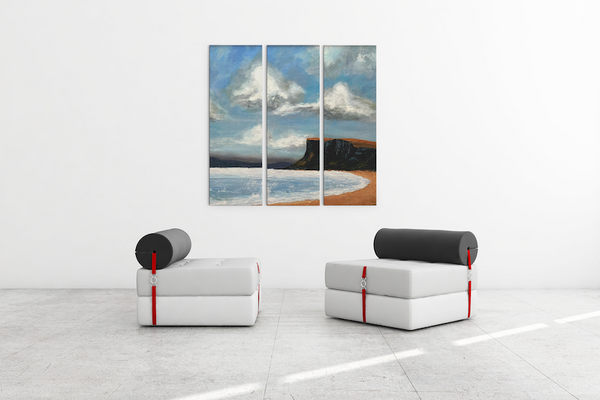 Fair Head Triptych Original Paintings