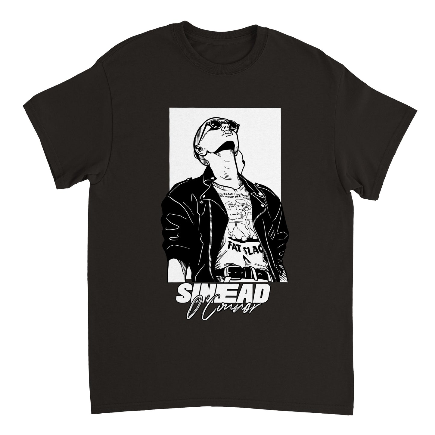 Sinead O'Connor Vintage-Inspired T-Shirt, Retro Music Tee celebrating the Irish singer and protest icon. Timeless artistry captured in this unisex tee, available in various sizes for fans.