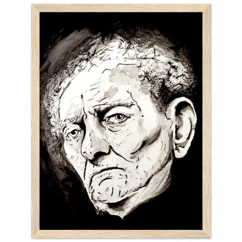 Capture the essence of Brian Friel's brilliance with our framed art print by Irish artist Ó Maoláin. Celebrate the renowned playwright's legacy in your space with this exquisite masterpiece.